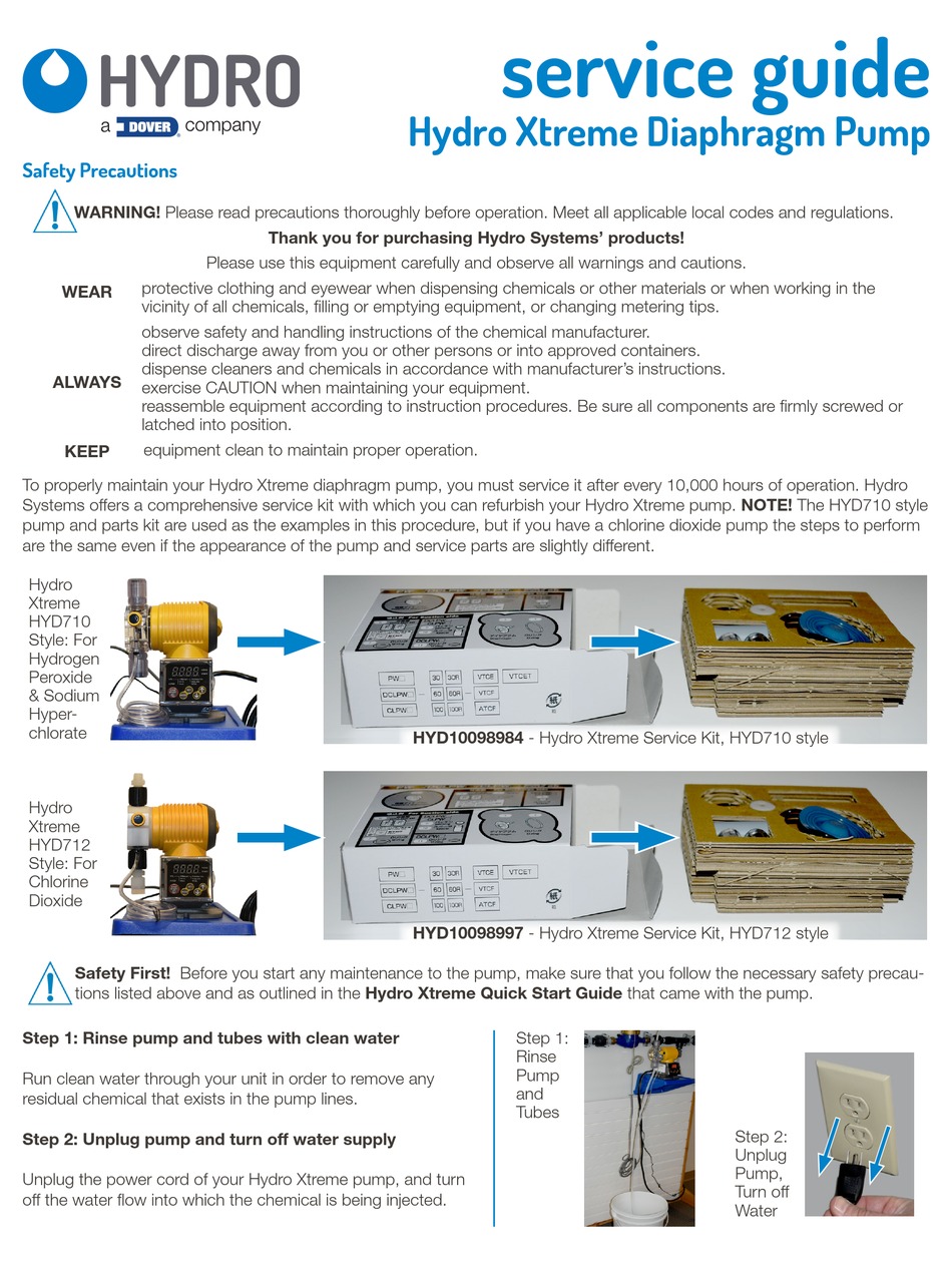 DOVER HYDRO XTREME SERVICE MANUAL Pdf Download ManualsLib