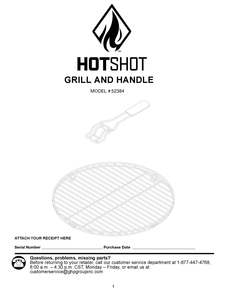 HOTSHOT 52384 MANUAL Pdf Download ManualsLib