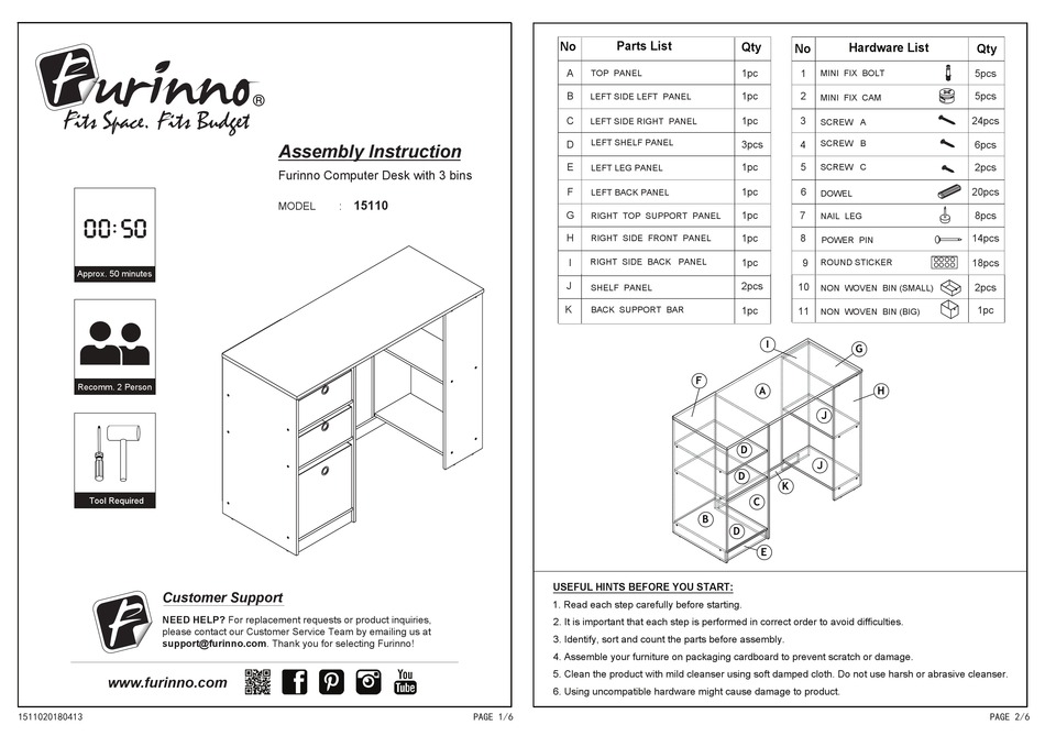 furinno 15110