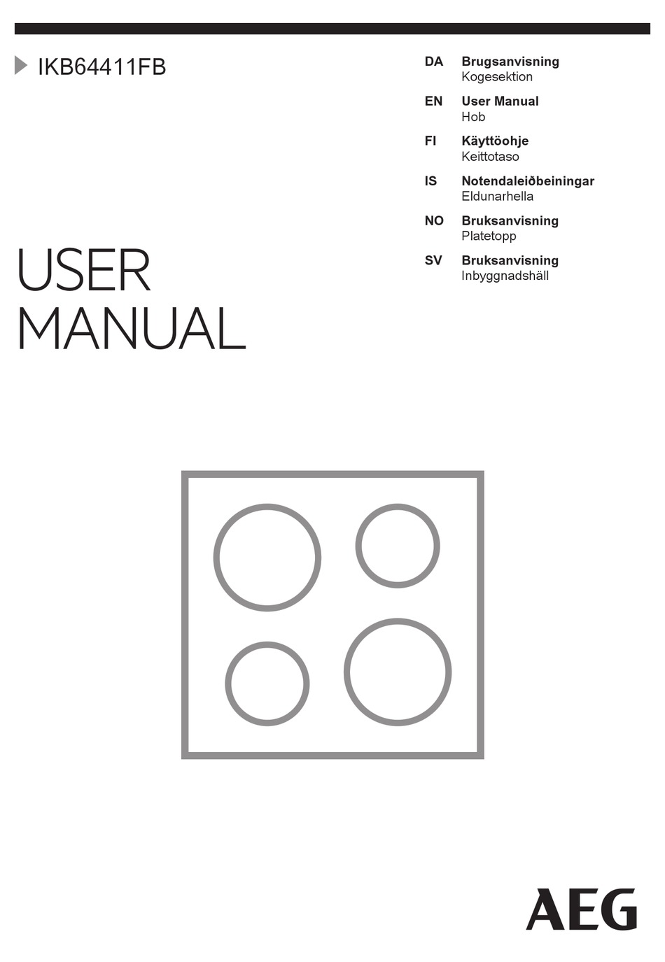 AEG IKB64411FB USER MANUAL Pdf Download ManualsLib
