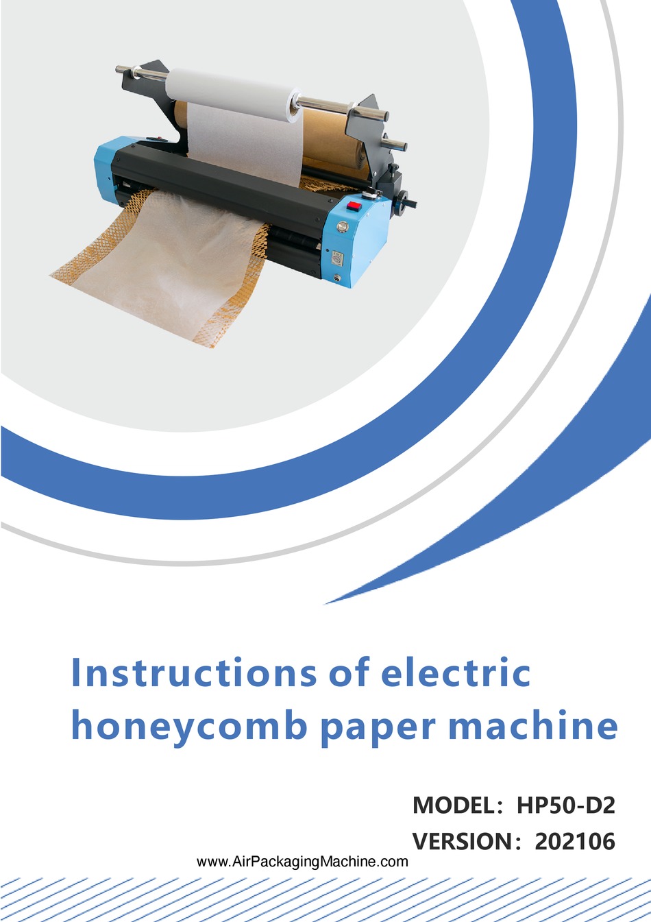 AIR PACKAGING MACHINE HP50D2 INSTRUCTIONS MANUAL Pdf Download ManualsLib