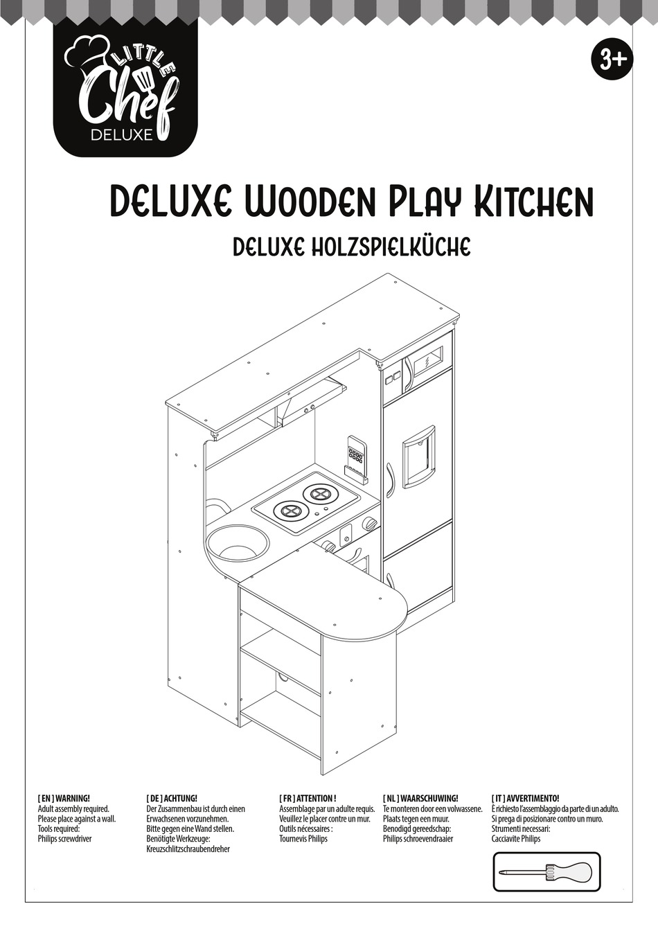 SMYTHS TOYS LITTLE CHEF DELUXE WOODEN PLAY KITCHEN MANUAL Pdf Download