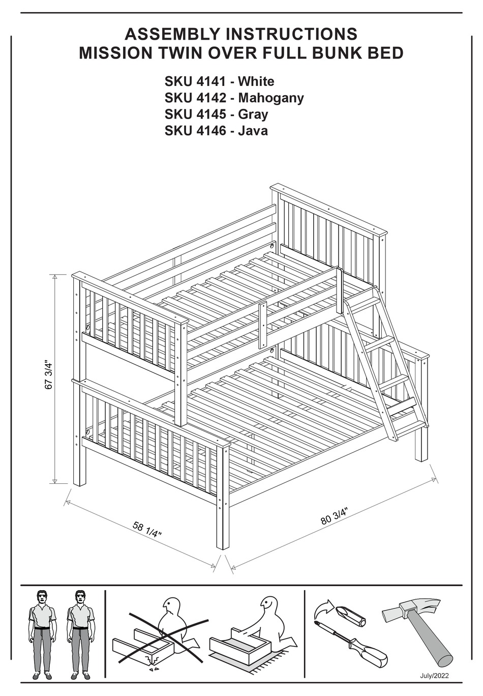BOLTON FURNITURE 4141 ASSEMBLY INSTRUCTIONS MANUAL Pdf Download ManualsLib