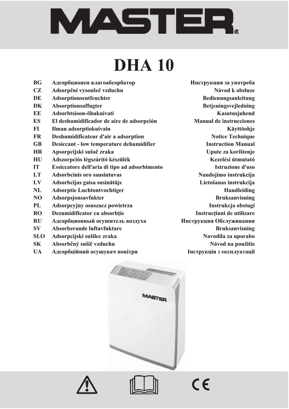 MASTER DHA 10 INSTRUCTION MANUAL Pdf Download ManualsLib