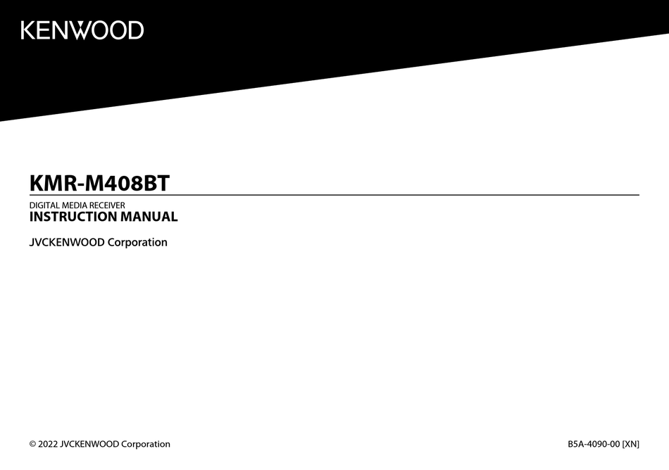 KENWOOD KMRM408BT INSTRUCTION MANUAL Pdf Download ManualsLib