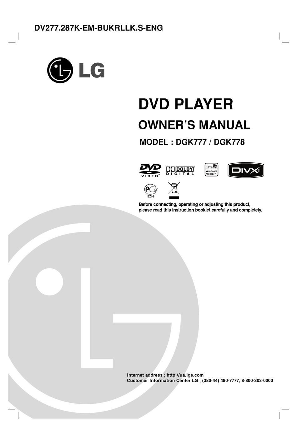 lg-dgk777-owner-s-manual-pdf-download-manualslib