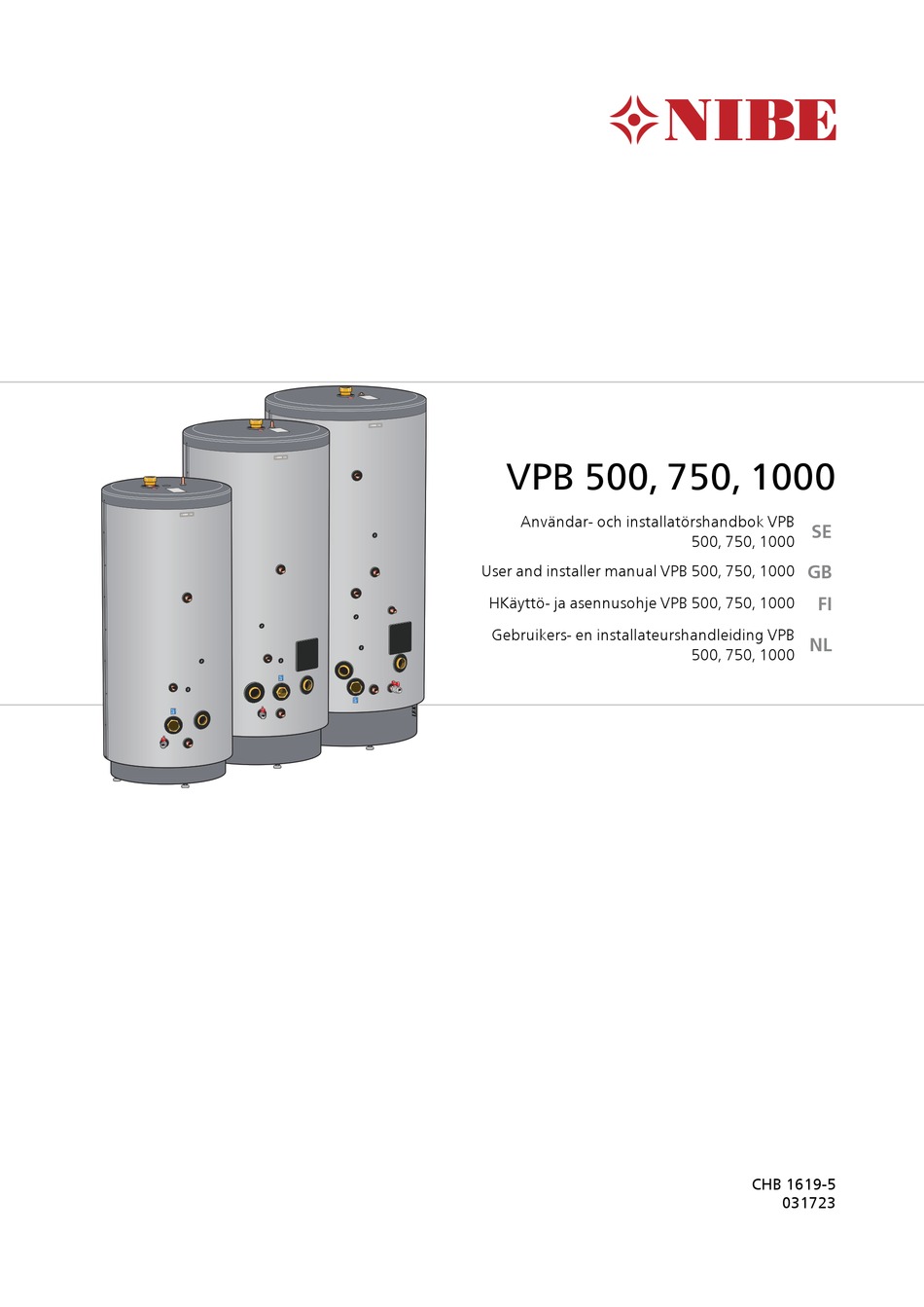 NIBE VPB 500 USER S AND INSTALLER S MANUAL Pdf Download ManualsLib