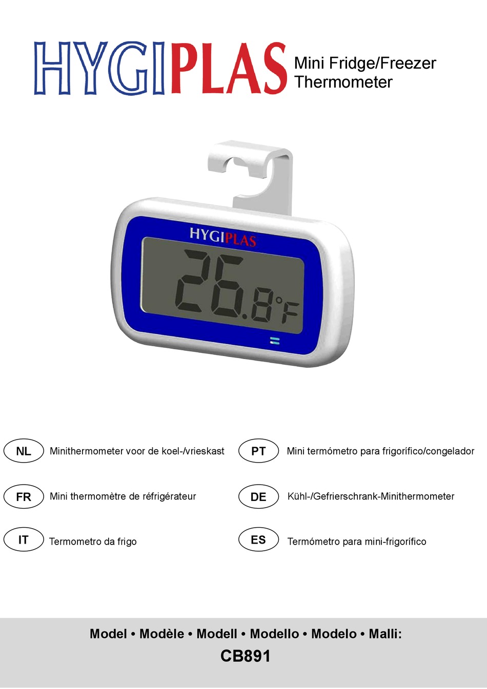 HYGIPLAS CB891 QUICK START MANUAL Pdf Download ManualsLib