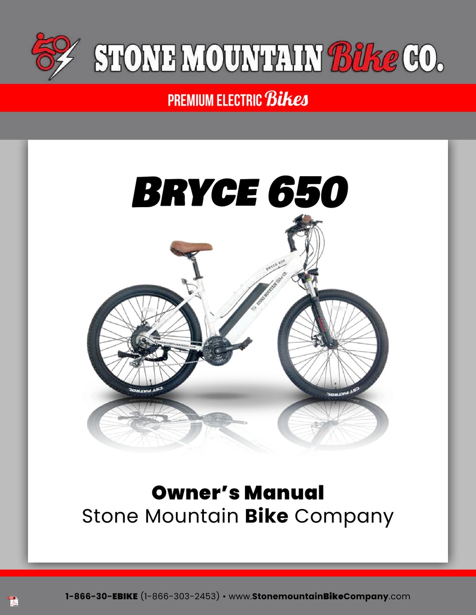 STONE MOUNTAIN BRYCE 650 OWNER'S MANUAL Pdf Download ManualsLib
