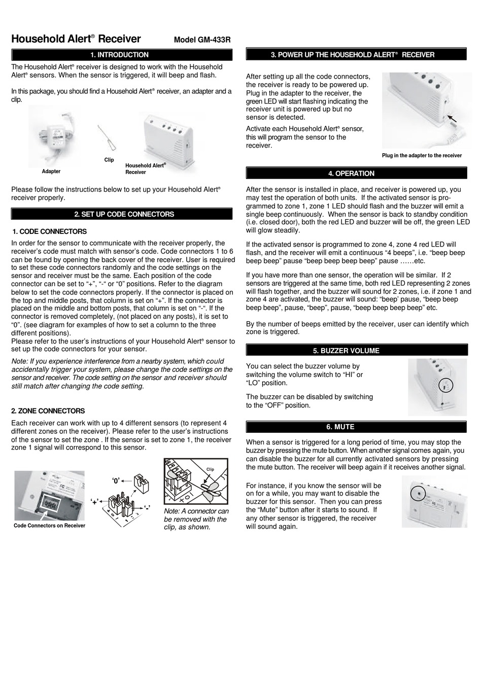 SKYLINK HOUSEHOLD ALERT GM433R SETUP Pdf Download ManualsLib