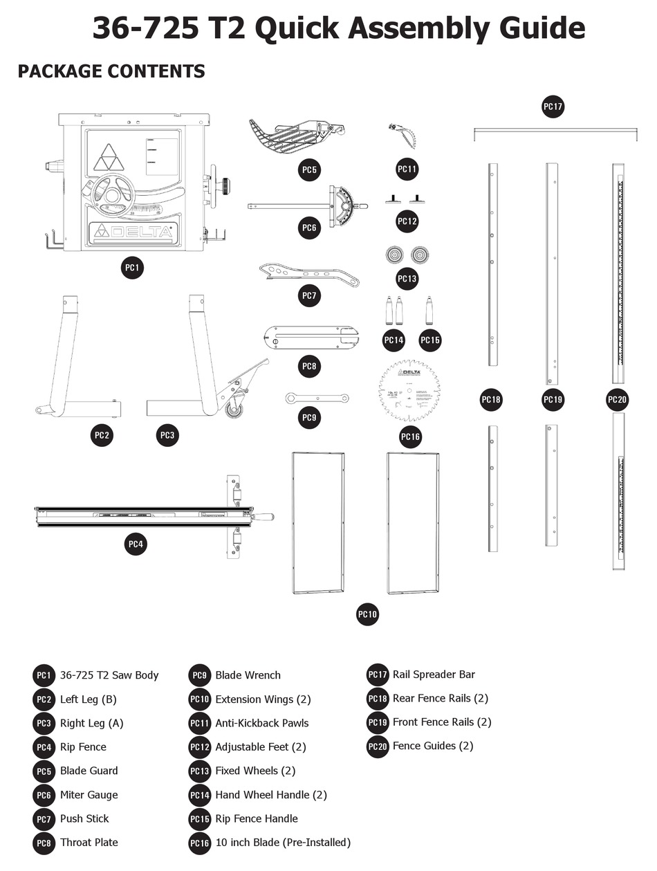 DELTA 36725 T2 QUICK ASSEMBLY MANUAL Pdf Download ManualsLib