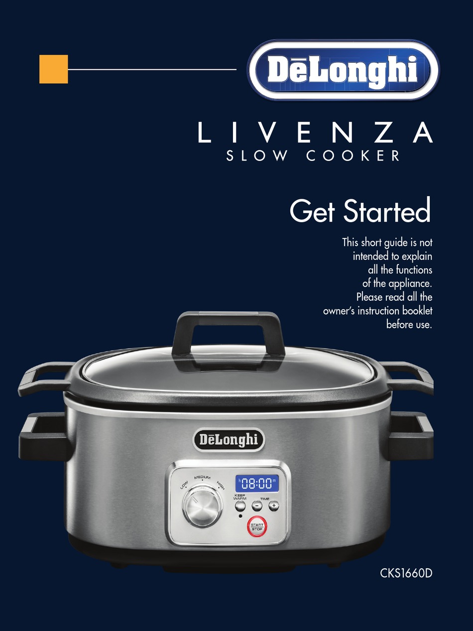 DELONGHI LIVENZA CKS1660D GET STARTED Pdf Download ManualsLib
