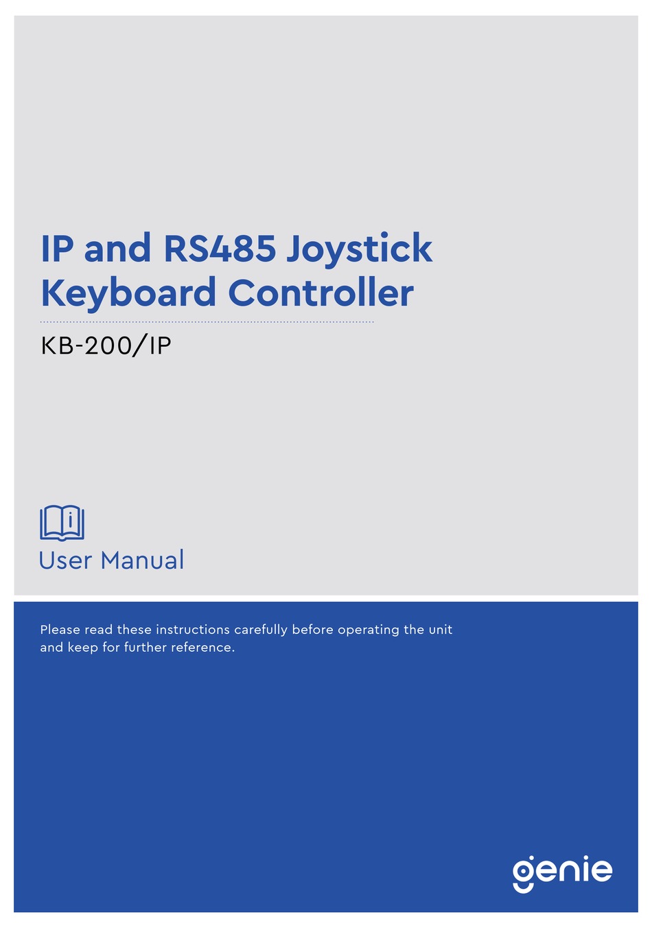 GENIE KB200/IP USER MANUAL Pdf Download ManualsLib