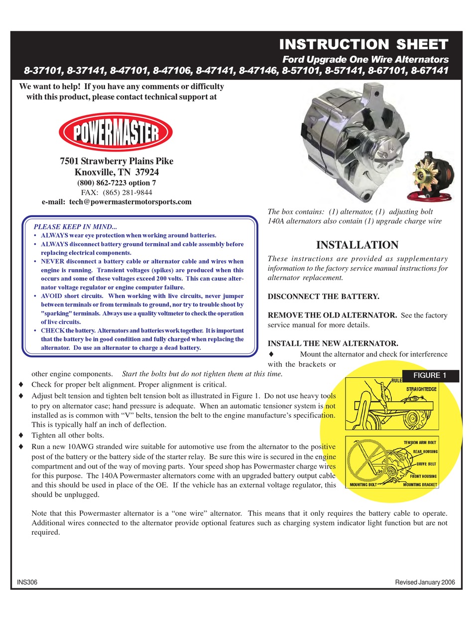 POWERMASTER 837101 INSTRUCTION SHEET Pdf Download ManualsLib