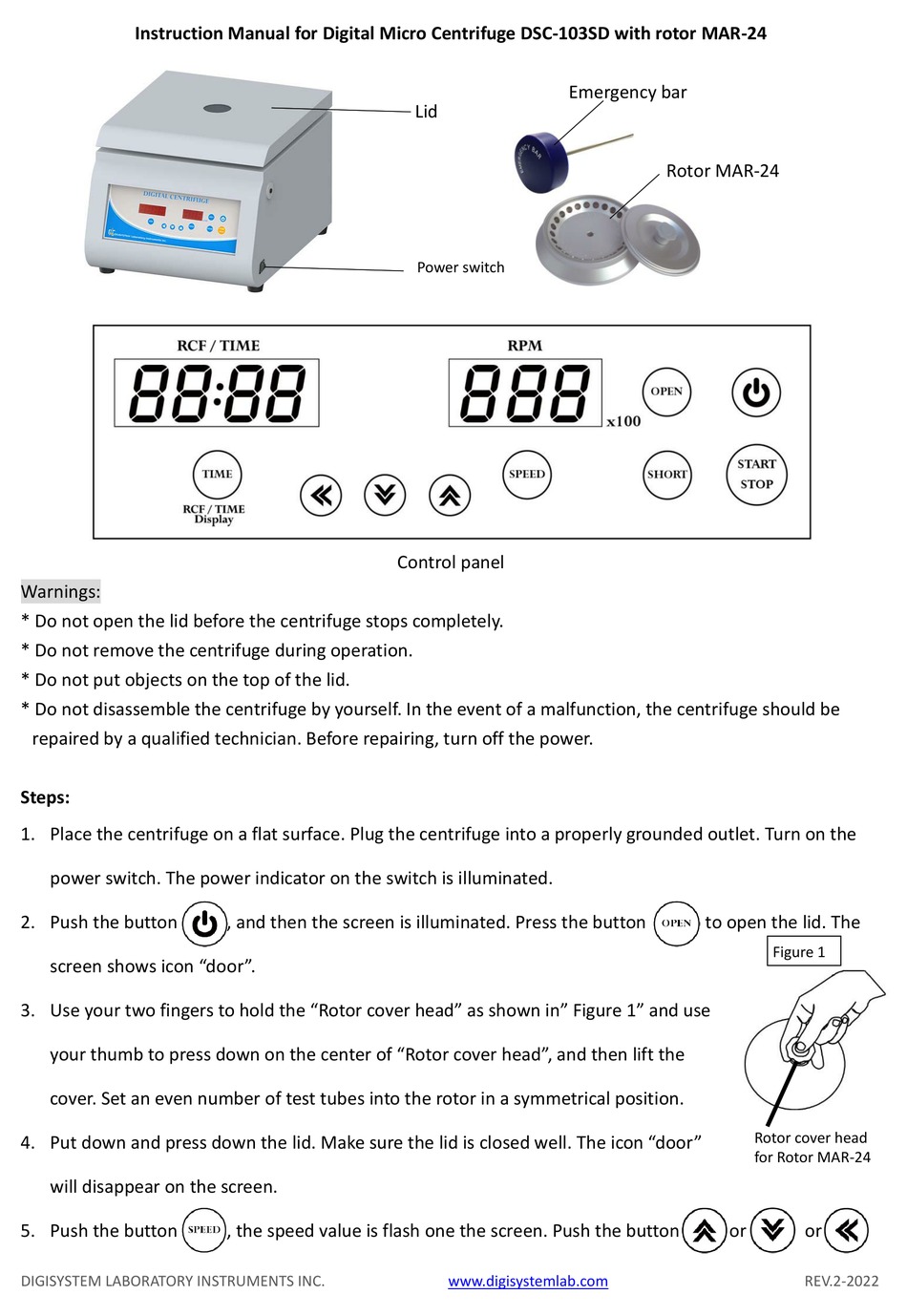 DIGISYSTEM DSC103SD INSTRUCTION MANUAL Pdf Download ManualsLib