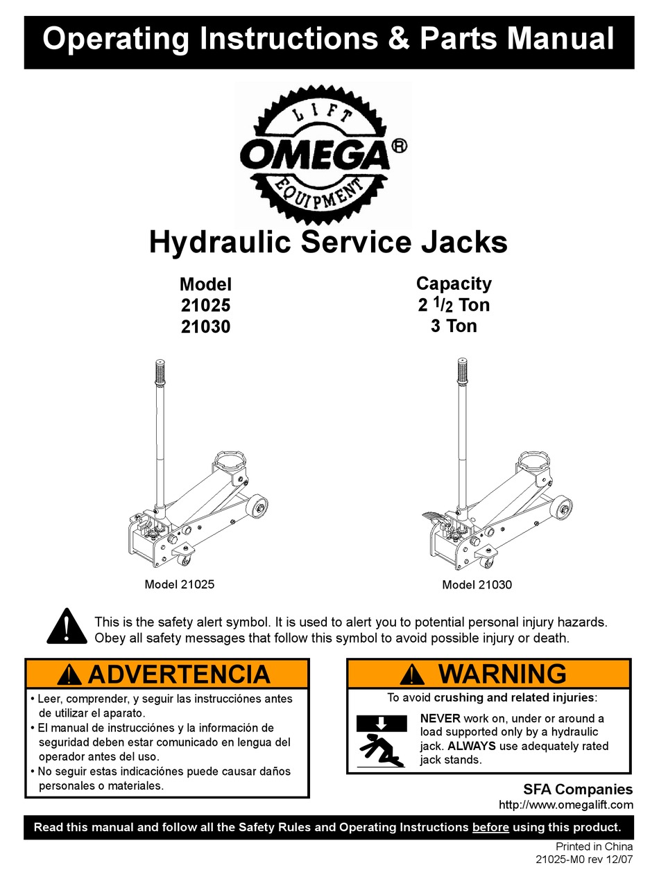 omega-lift-equipment-21025-operating-instructions-parts-manual-pdf