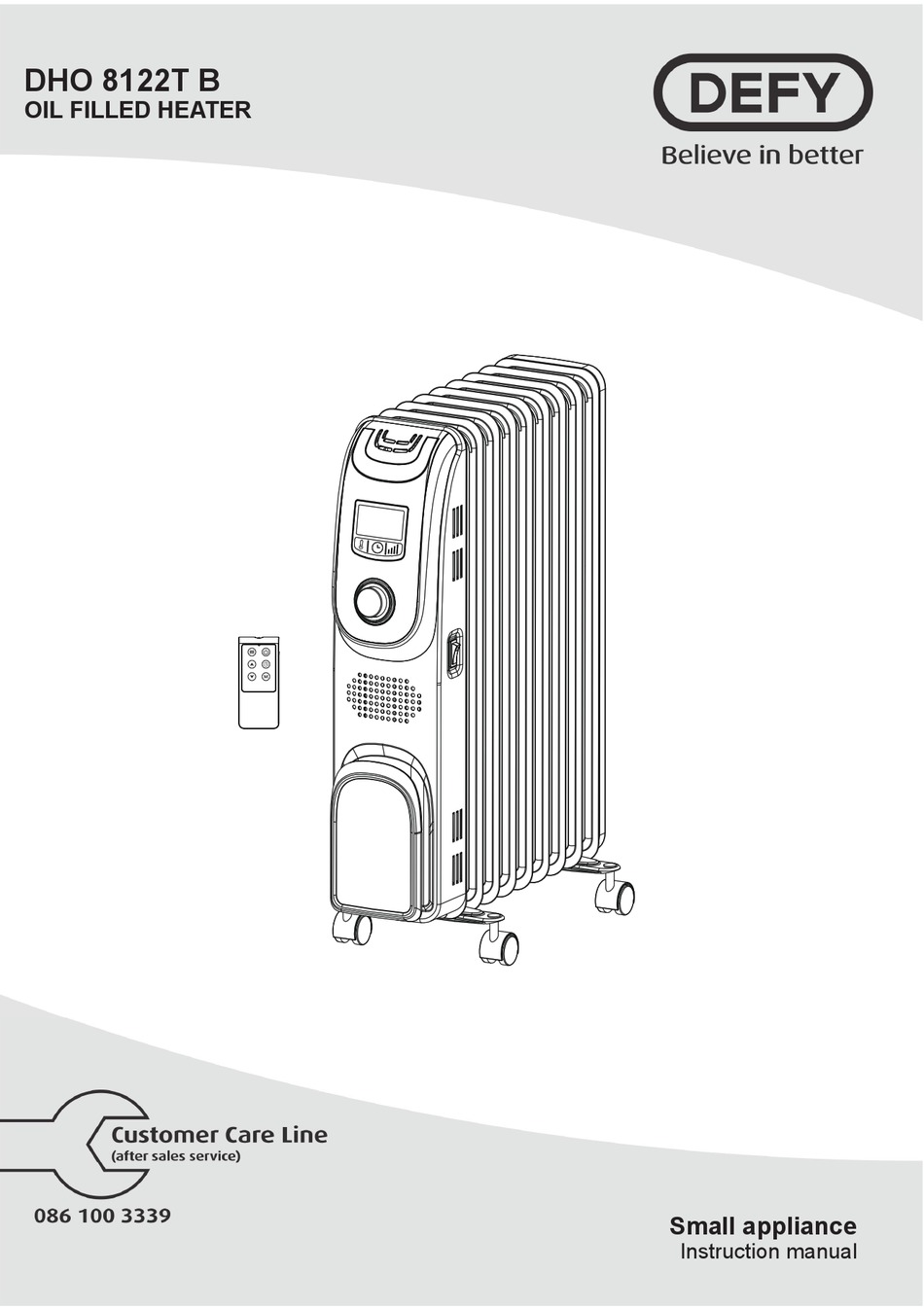 DEFY DHO 8122T B INSTRUCTION MANUAL Pdf Download ManualsLib