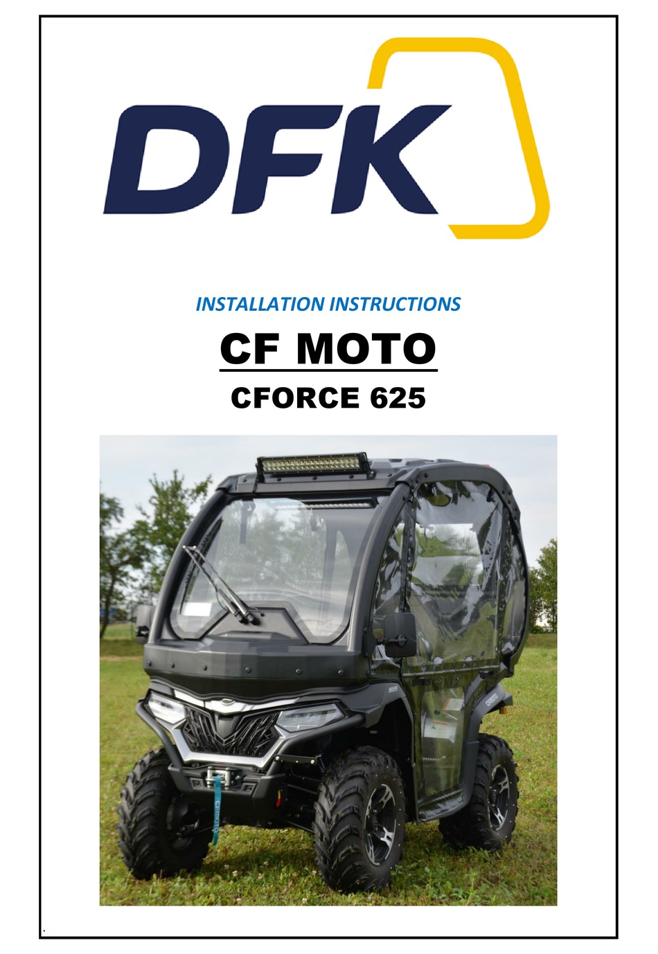 dfk-cf-moto-cforce-625-installation-instructions-manual-pdf-download