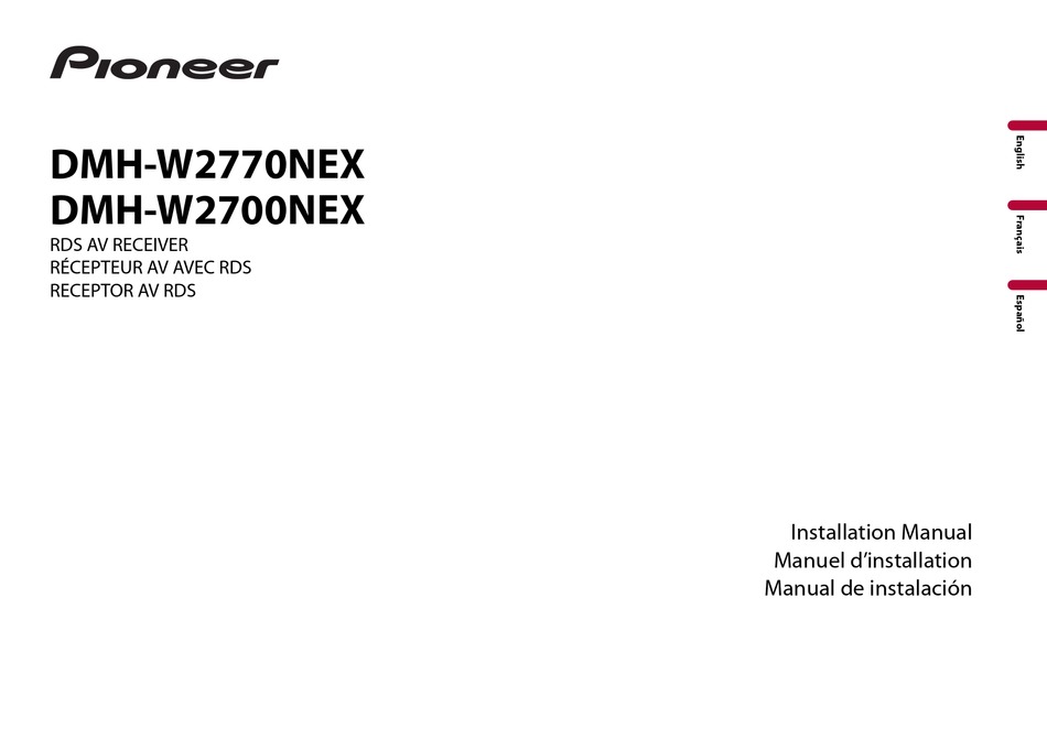 PIONEER DMHW2770NEX INSTALLATION MANUAL Pdf Download ManualsLib