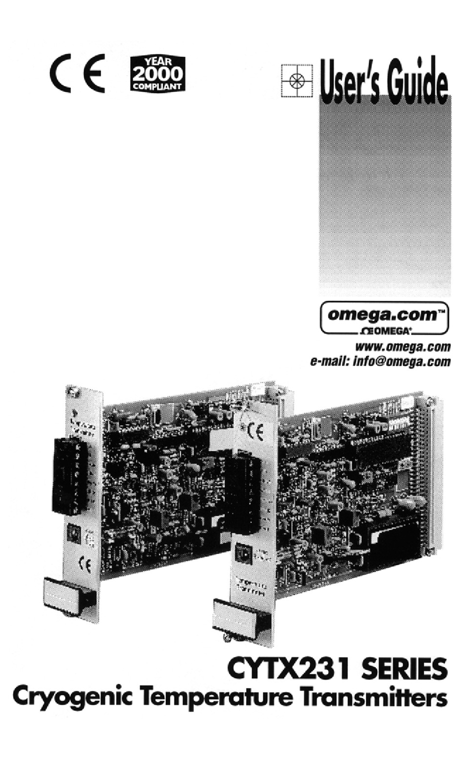 OMEGA ENGINEERING CYTX231 SERIES USER MANUAL Pdf Download | ManualsLib