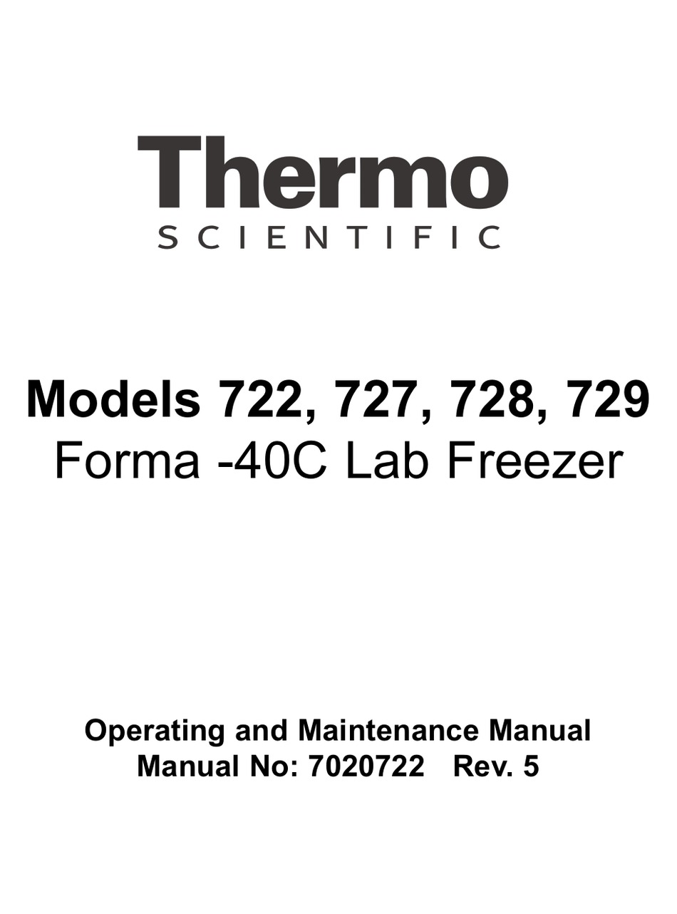 THERMO SCIENTIFIC 722 OPERATING AND MAINTENANCE MANUAL Pdf Download ...