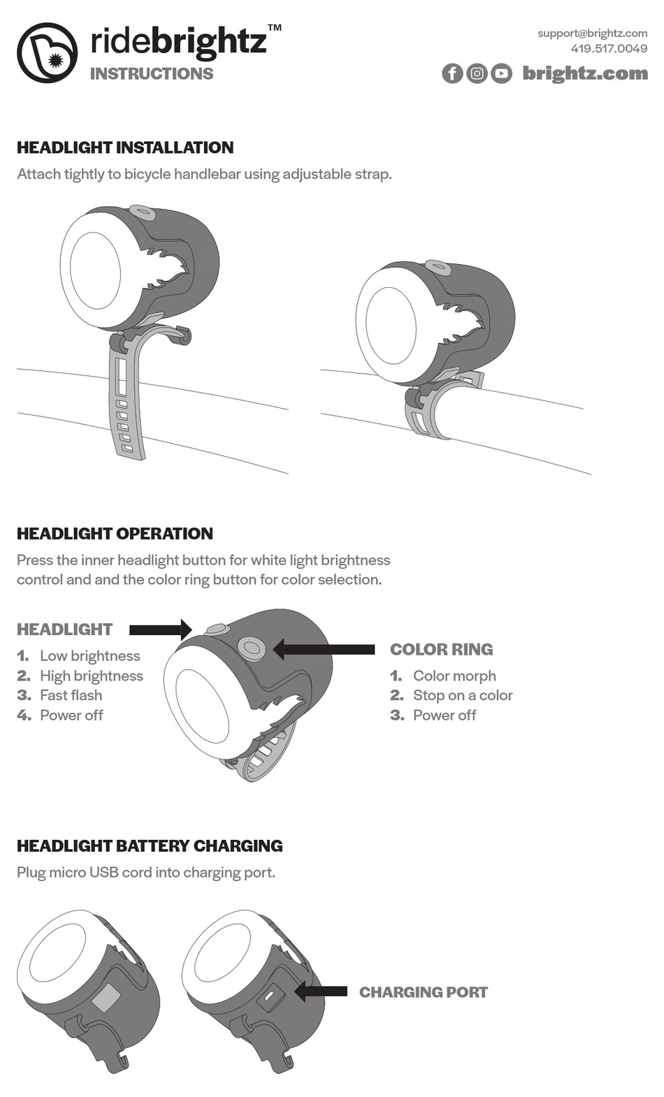 BRIGHTZ RIDEBRIGHTZ INSTRUCTIONS Pdf Download ManualsLib