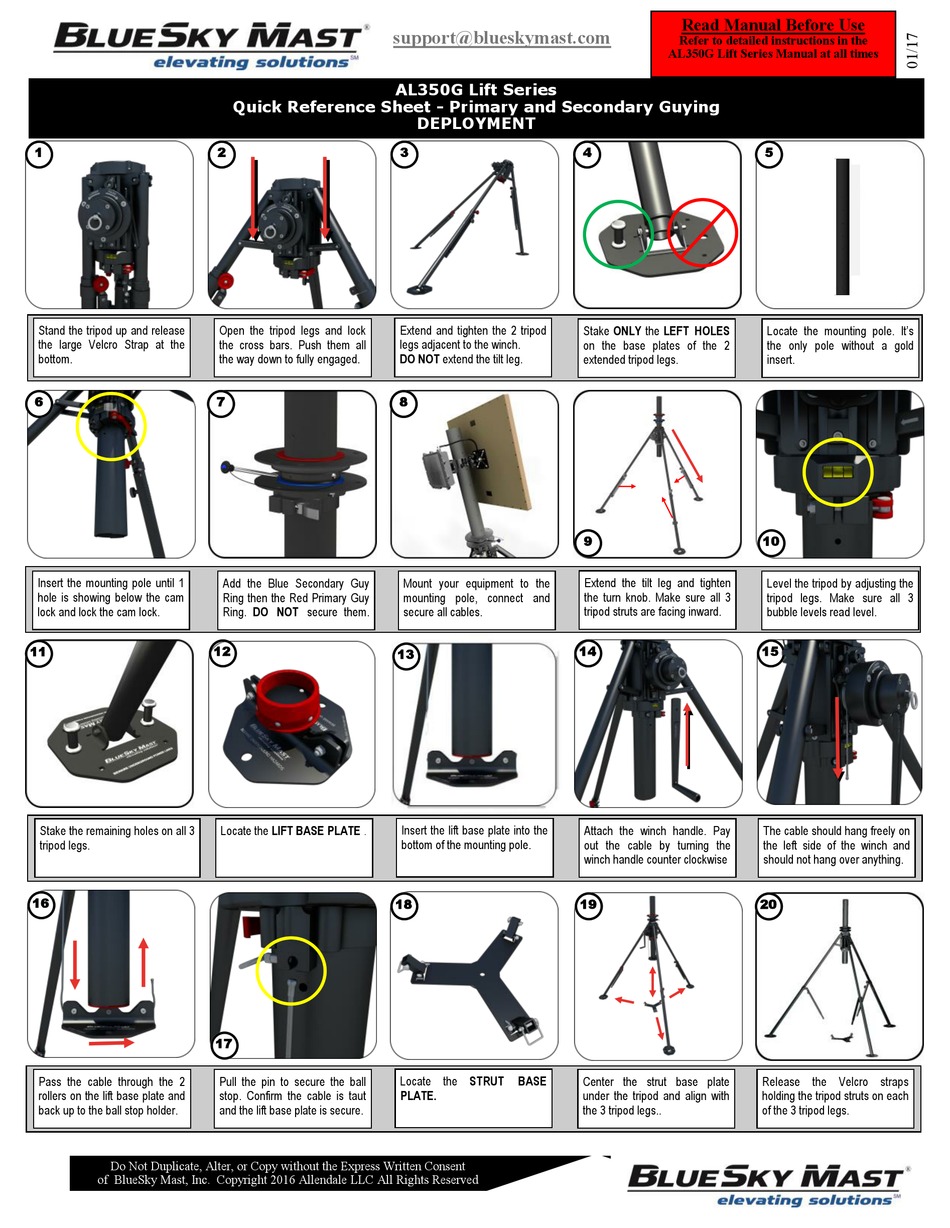 bluesky-mast-al350-quick-reference-sheet-pdf-download-manualslib