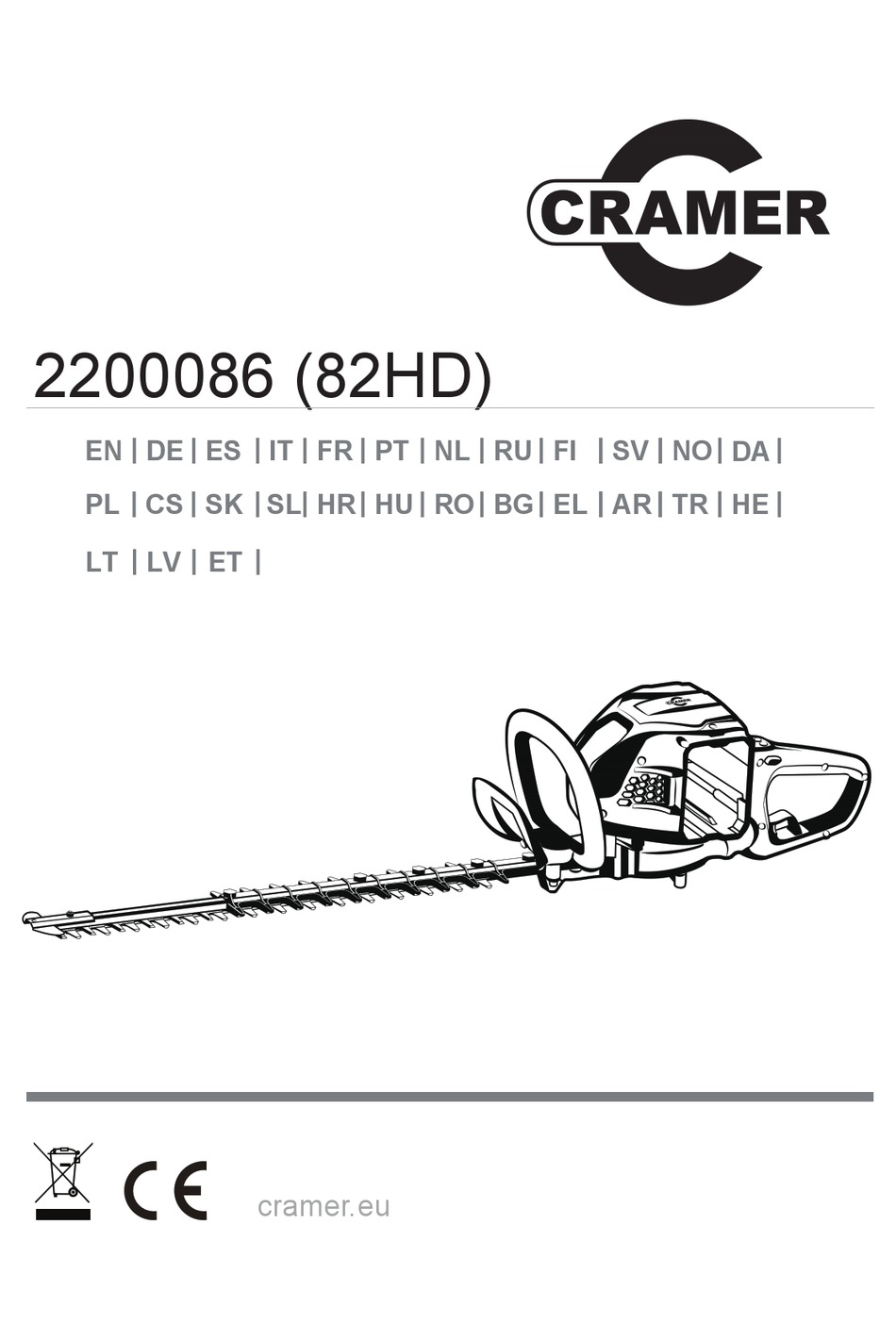 CRAMER 82HD ORIGINAL INSTRUCTIONS MANUAL Pdf Download ManualsLib