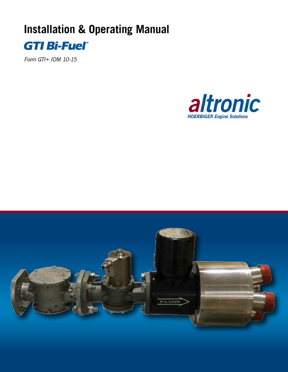 ALTRONIC GTI BIFUEL INSTALLATION & OPERATING MANUAL Pdf Download