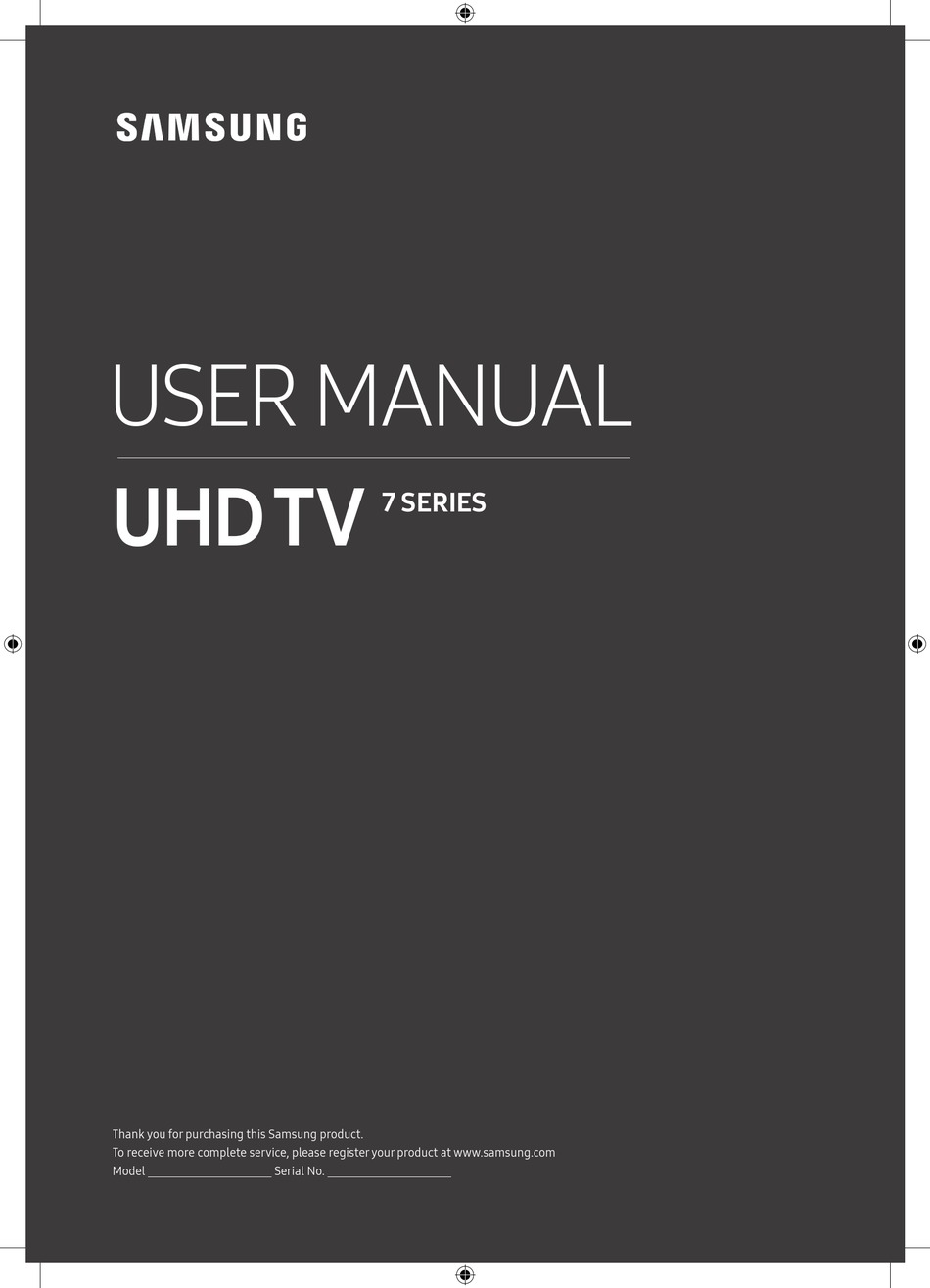 SAMSUNG 7 SERIES USER MANUAL Pdf Download | ManualsLib