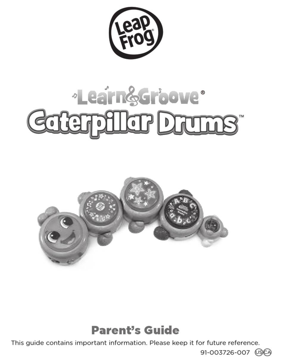 LEAPFROG LEARN&GROOVE CATERPILLAR DRUMS 6102 PARENTS' MANUAL Pdf