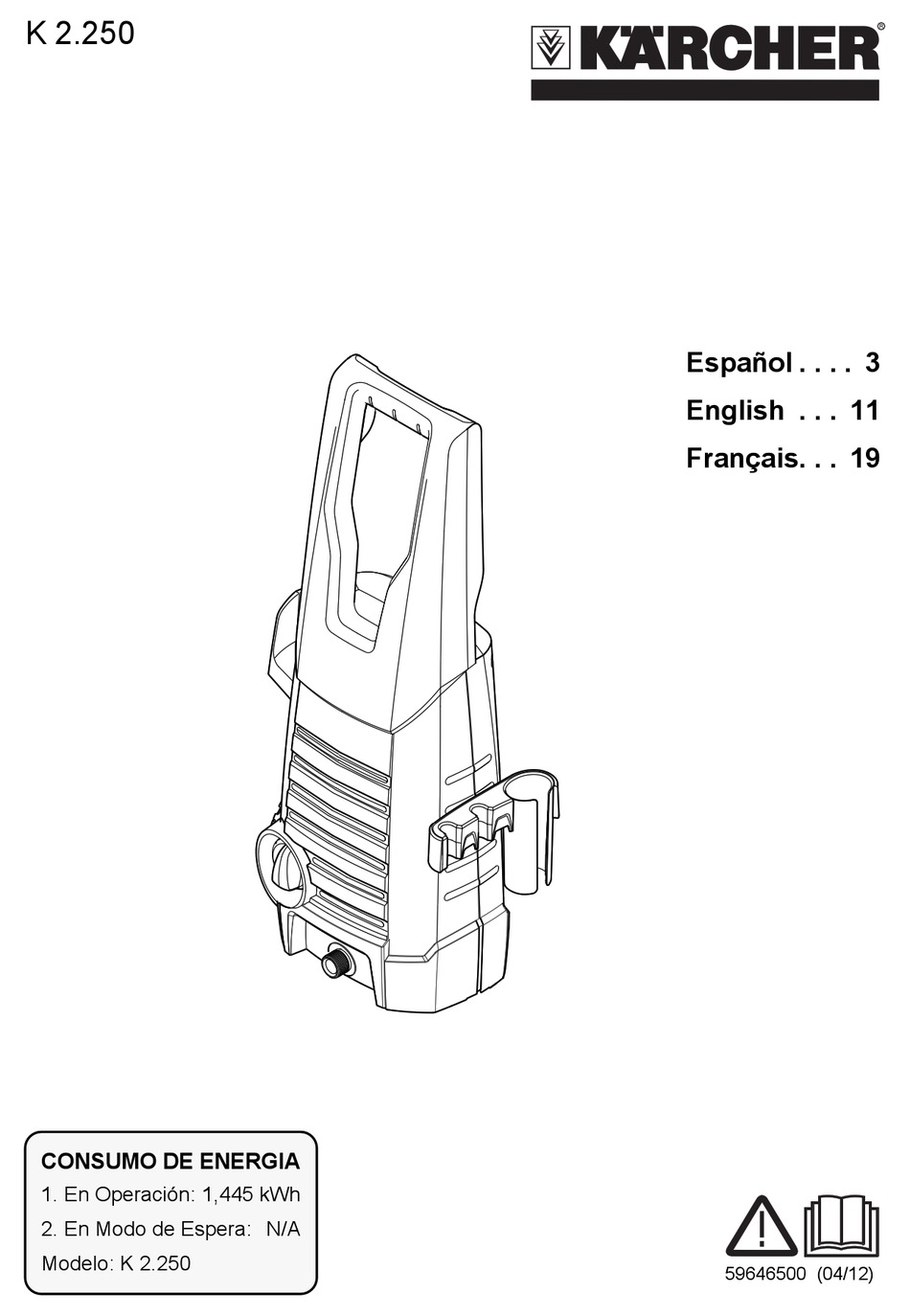 KÄRCHER K 2.250 USER INSTRUCTION Pdf Download ManualsLib