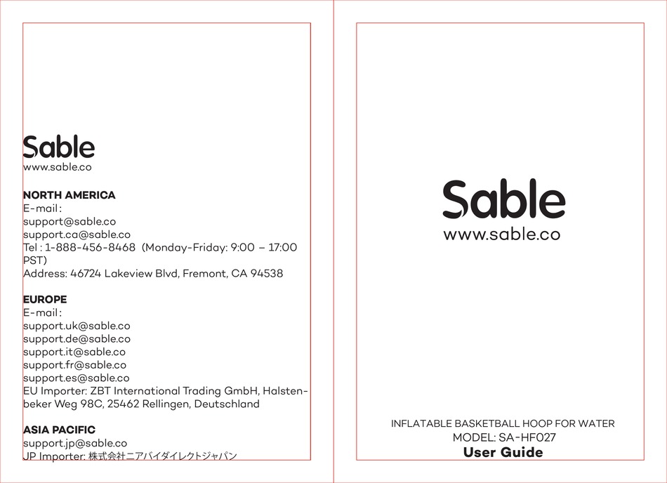 SABLE SAHF027 USER MANUAL Pdf Download ManualsLib
