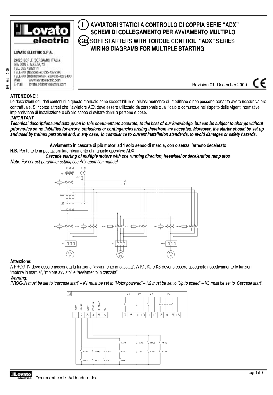 Lovato Electric Adx Series Wiring Diagrams Pdf Download Manualslib 6451