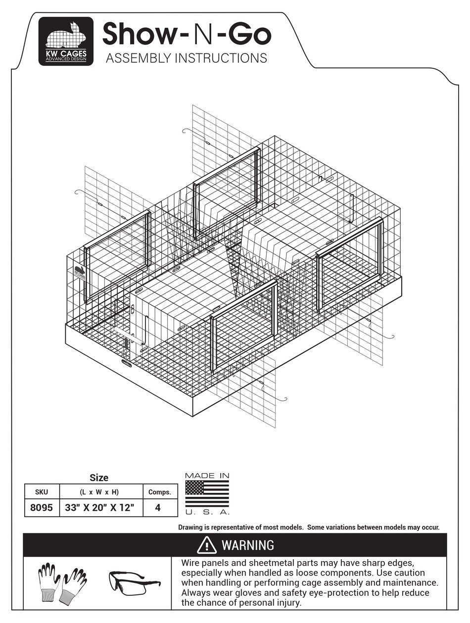 KW CAGES SHOWNGO 8095 ASSEMBLY INSTRUCTIONS Pdf Download ManualsLib