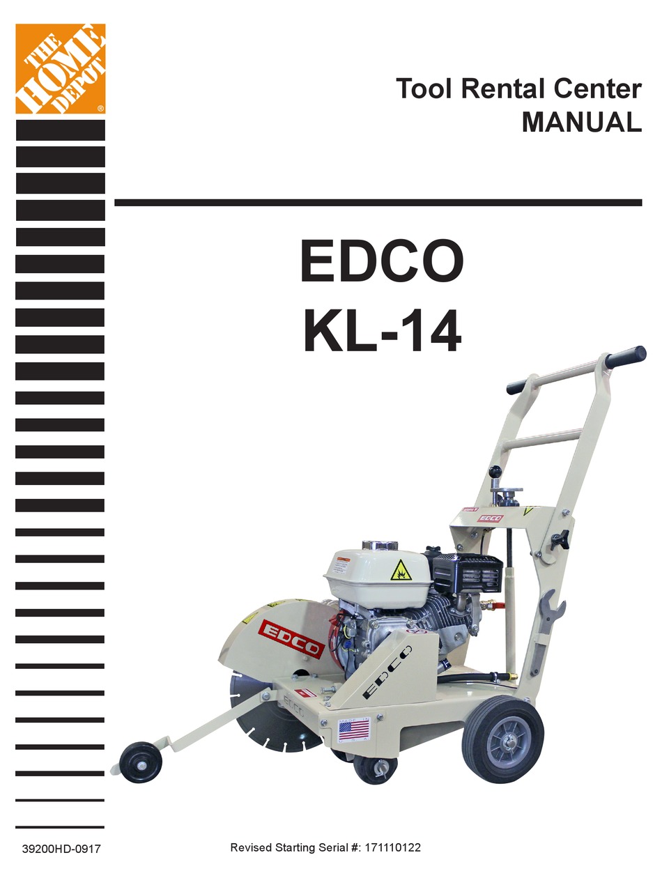 EDCO KL14 OPERATING INSTRUCTIONS MANUAL Pdf Download ManualsLib