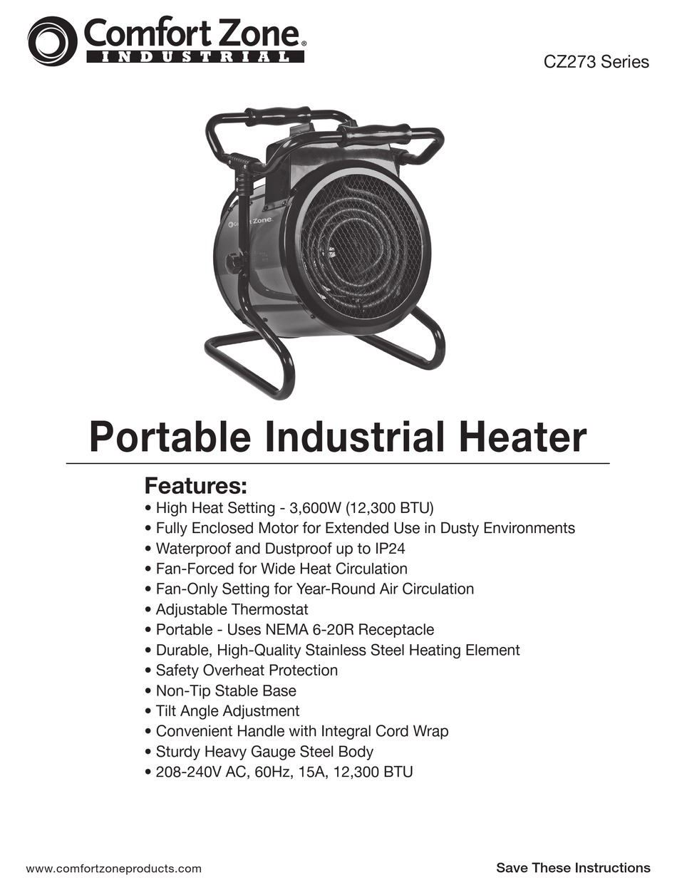 COMFORT ZONE CZ273 SERIES MANUAL Pdf Download ManualsLib