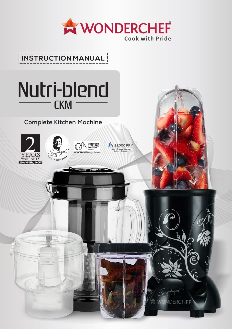 WONDERCHEF NUTRIBLEND INSTRUCTION MANUAL Pdf Download ManualsLib