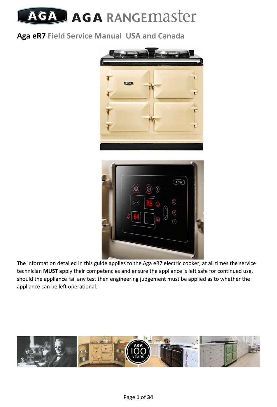 AGA RANGEMASTER ER7 FIELD SERVICE MANUAL Pdf Download ManualsLib