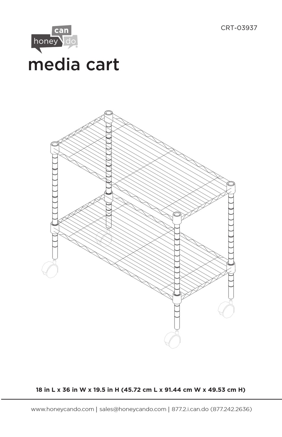 HONEY CAN DO CRT03937 MANUAL Pdf Download ManualsLib