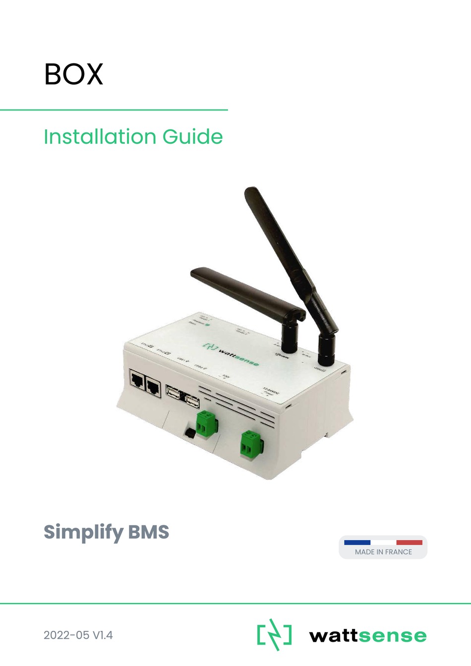 WATTSENSE SIMPLIFY BMS INSTALLATION MANUAL Pdf Download ManualsLib