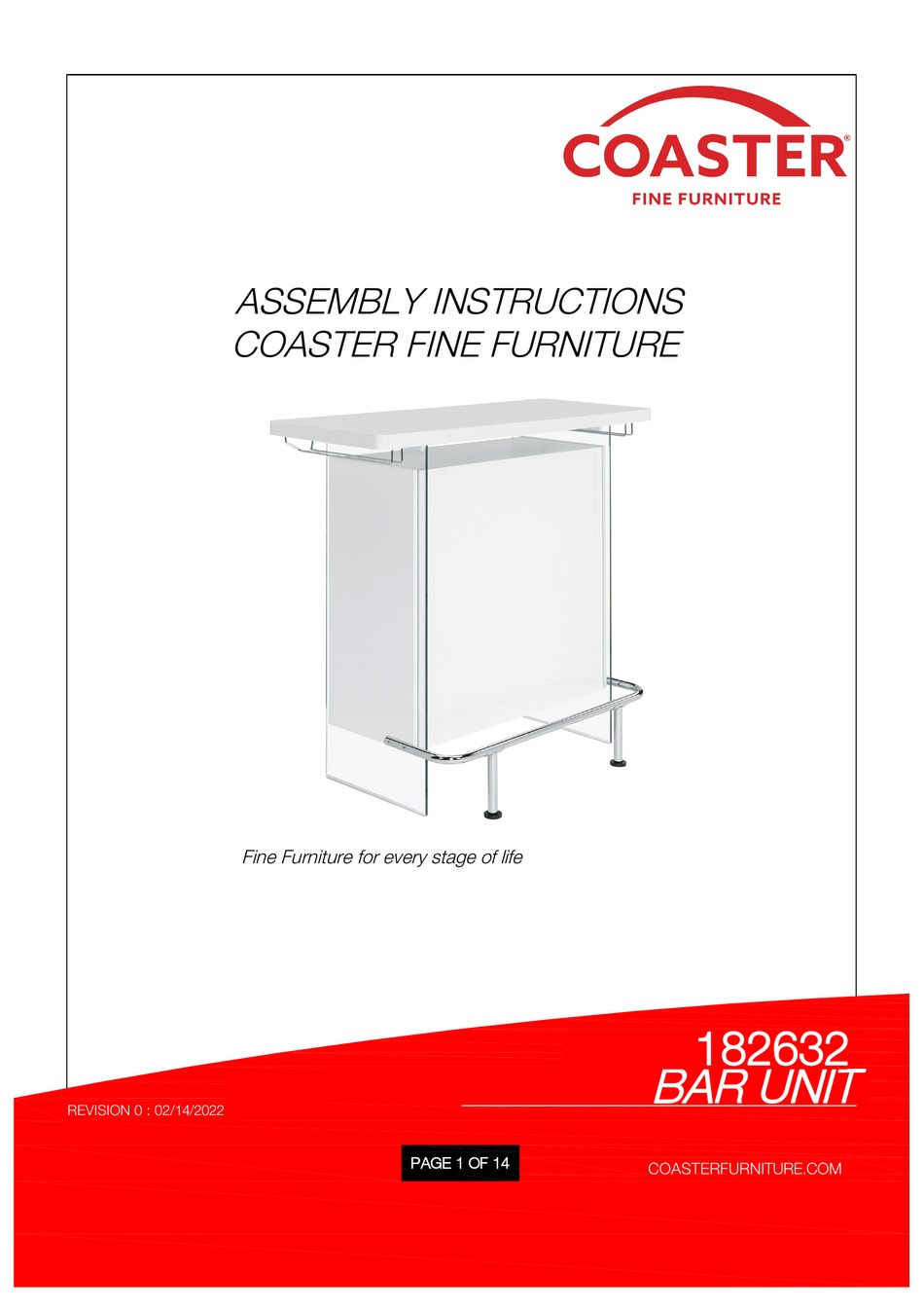 COASTER 182632 ASSEMBLY INSTRUCTIONS MANUAL Pdf Download ManualsLib