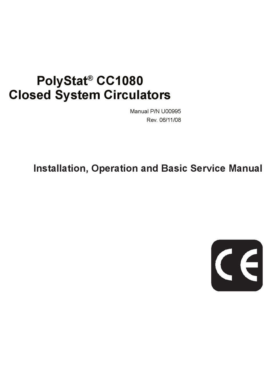 COLE PARMER POLYSTAT CC1080 MANUAL Pdf Download ManualsLib