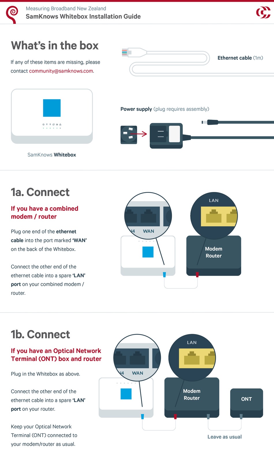 SAMKNOWS WHITEBOX INSTALLATION MANUAL Pdf Download ManualsLib