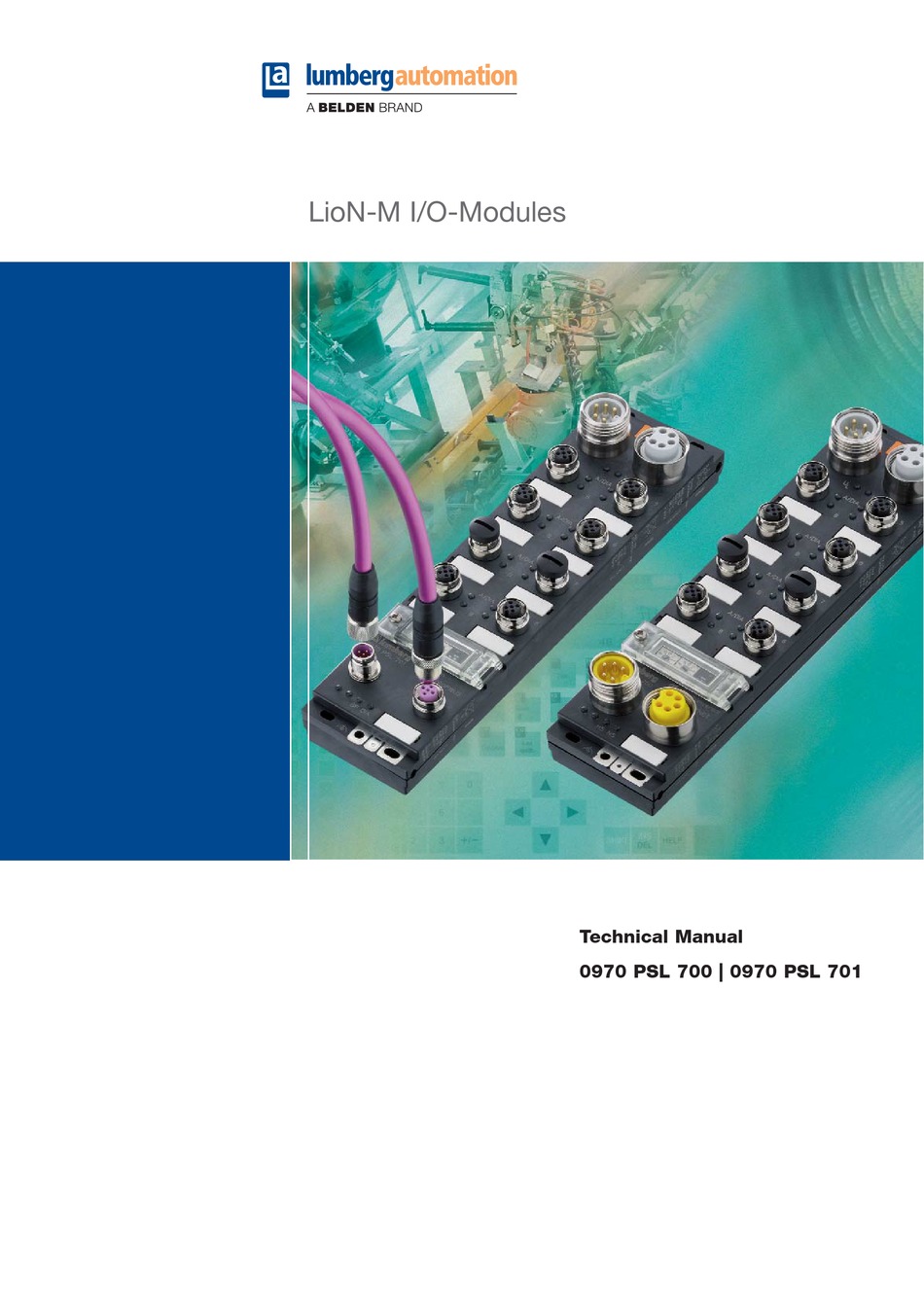 BELDEN LUMBERG LIONM 0970 PSL 700 TECHNICAL MANUAL Pdf Download