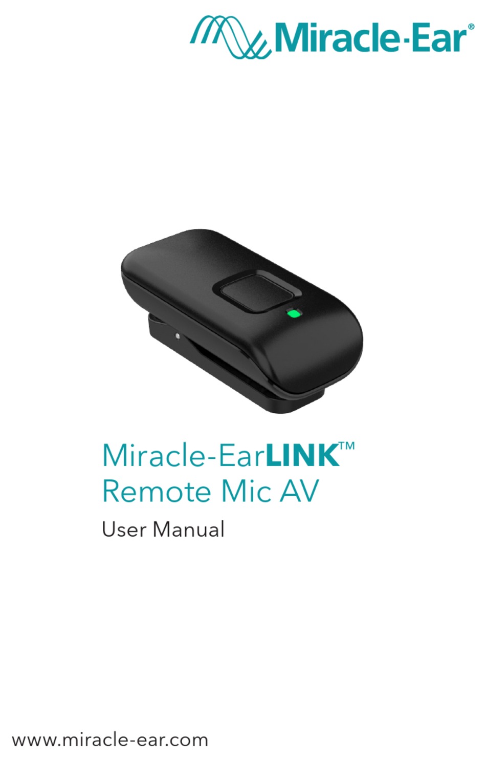 MIRACLEEAR EARLINK REMOTE MIC AV USER MANUAL Pdf Download ManualsLib