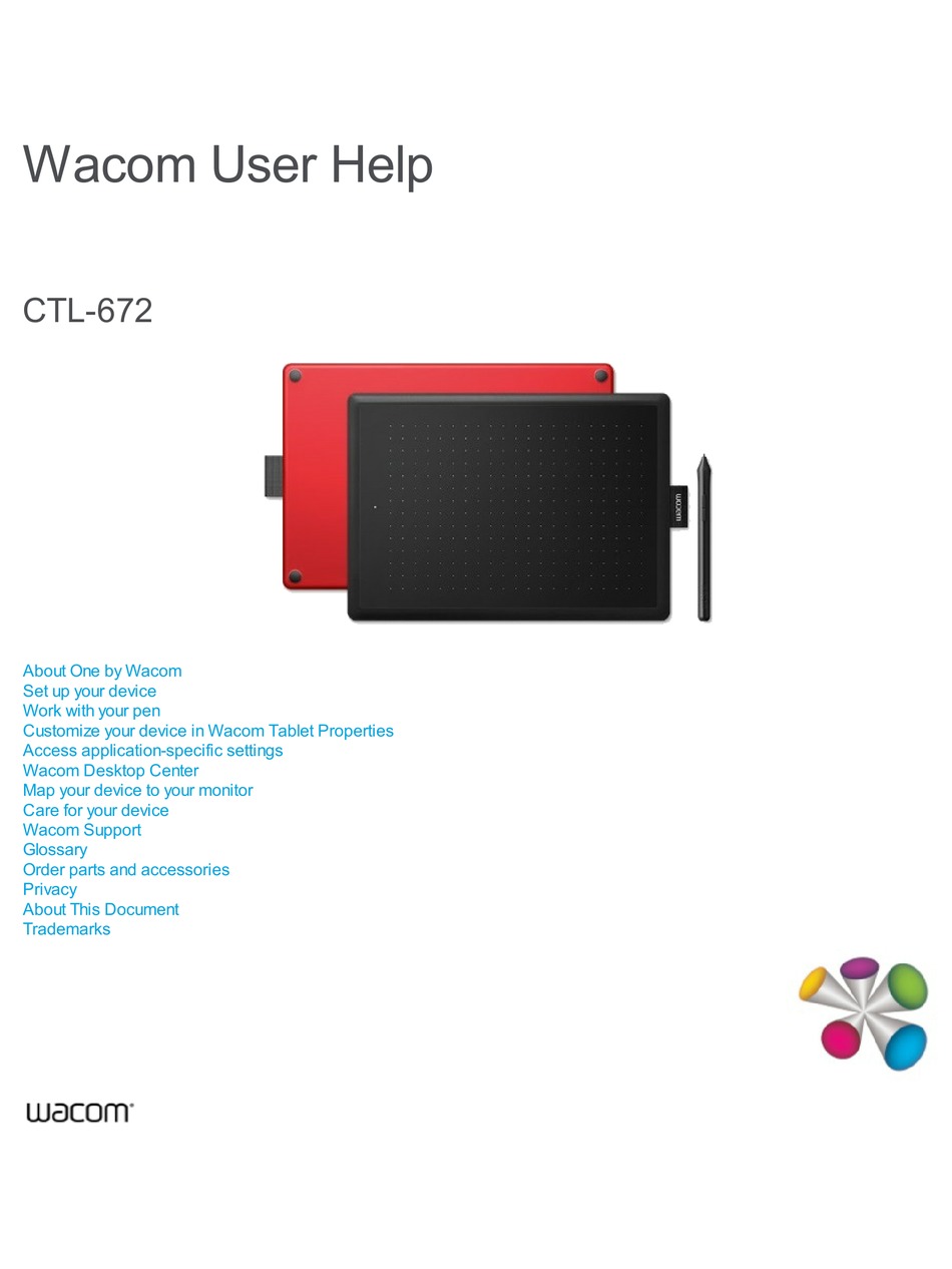 WACOM CTL-672 USER MANUAL Pdf Download | ManualsLib