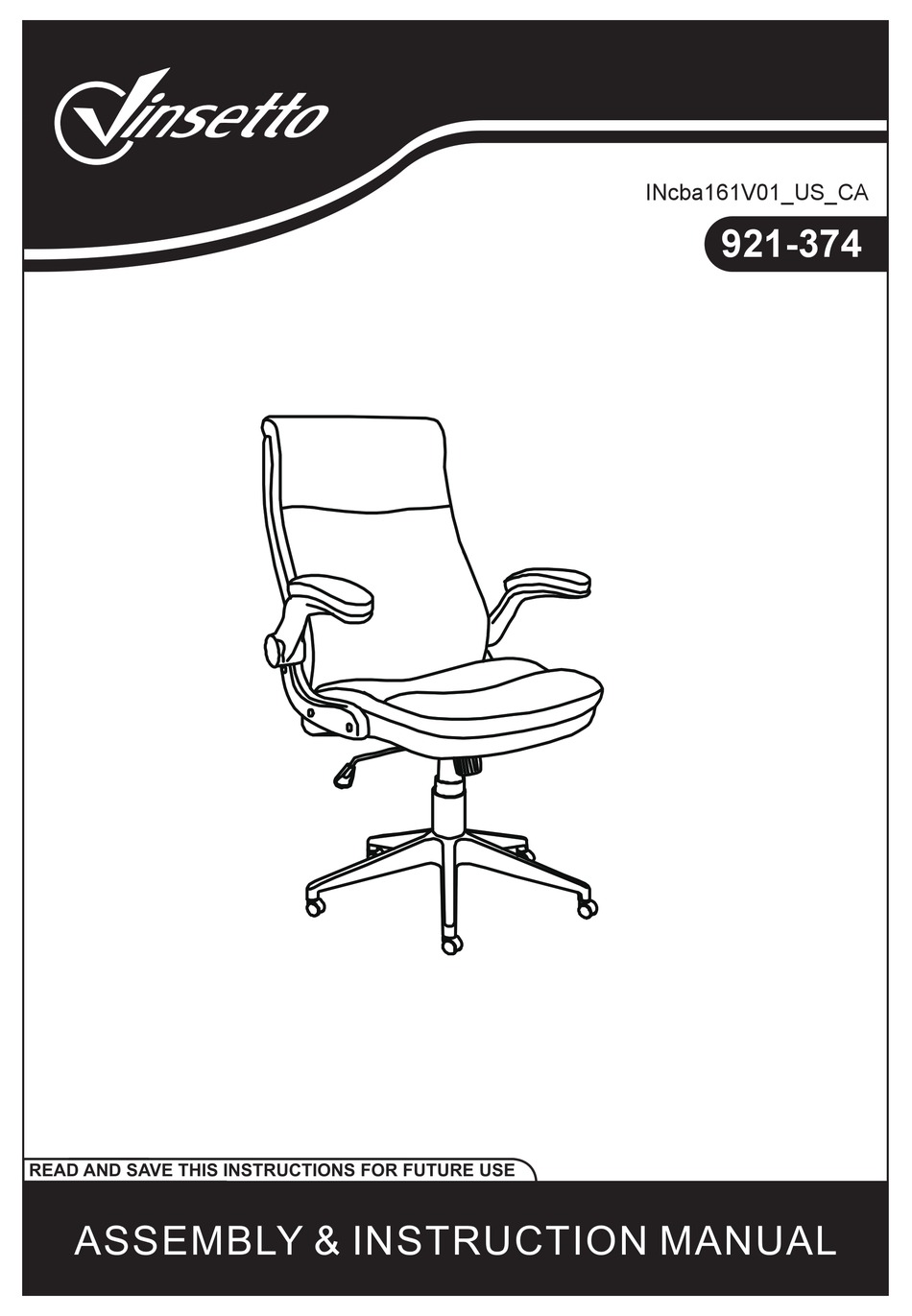 VINSETTO 921374 ASSEMBLY & INSTRUCTION MANUAL Pdf Download ManualsLib