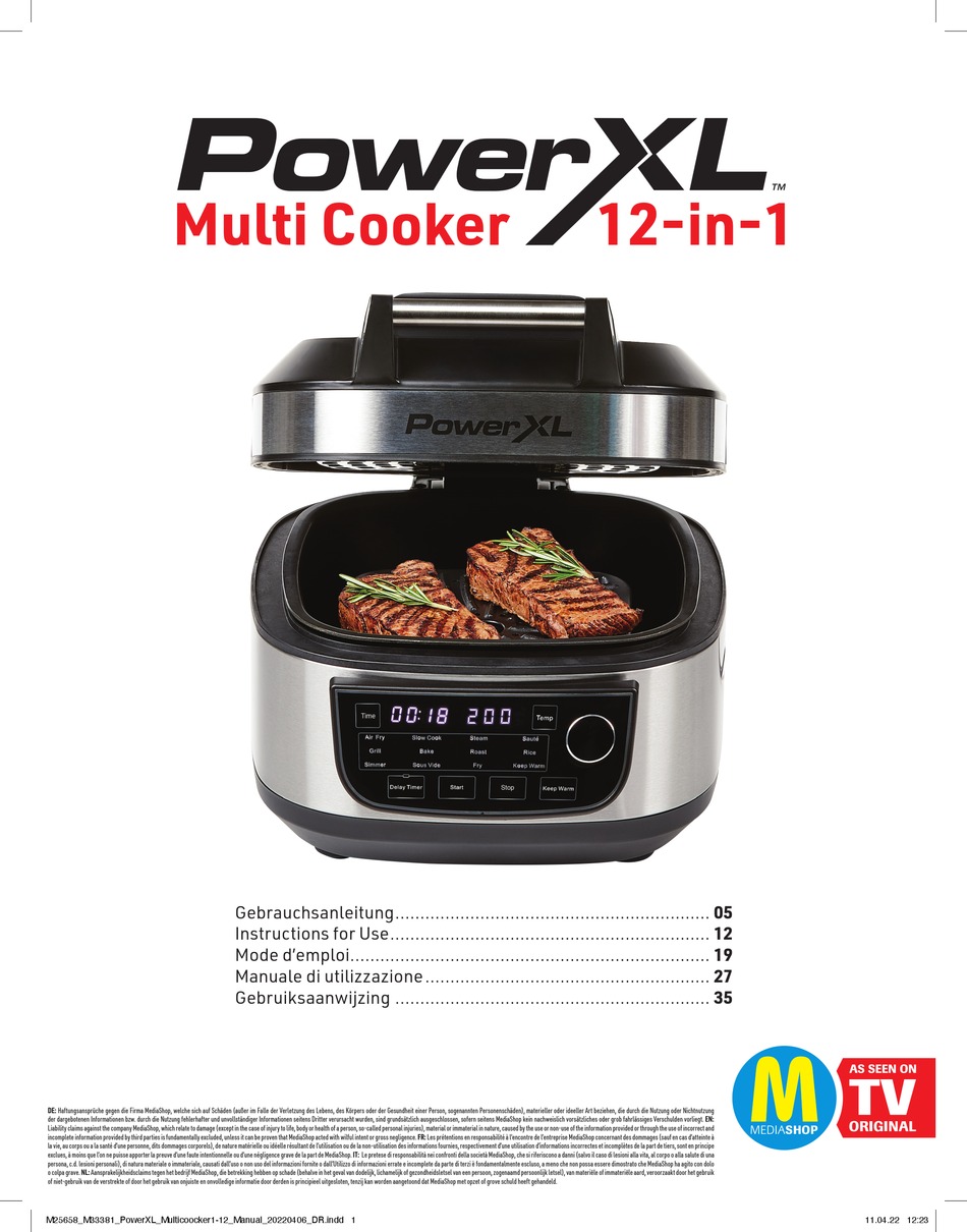POWERXL M25658 INSTRUCTIONS FOR USE MANUAL Pdf Download ManualsLib