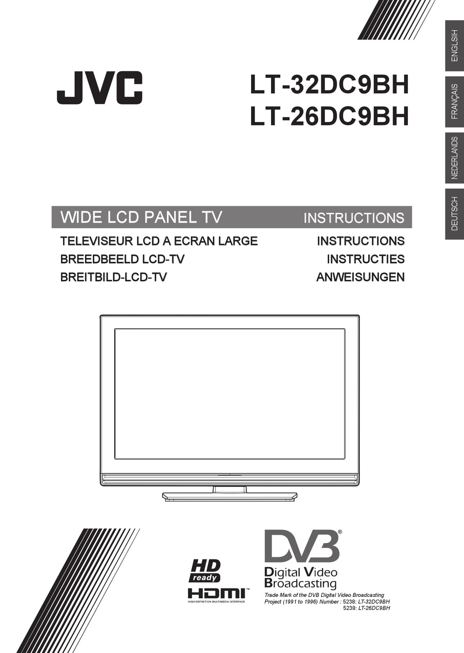 JVC LT-32DC9BH INSTRUCTIONS MANUAL Pdf Download | ManualsLib